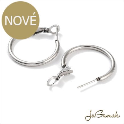 Kruhové naušnice CHIRURGICKÁ OCEĽ 29mm, 2ks (CH1768)